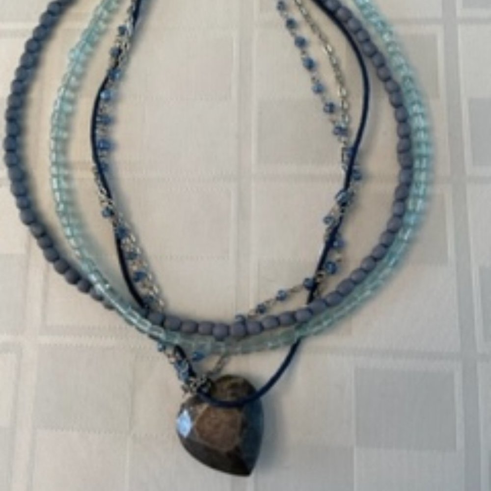 Beaded choker necklace